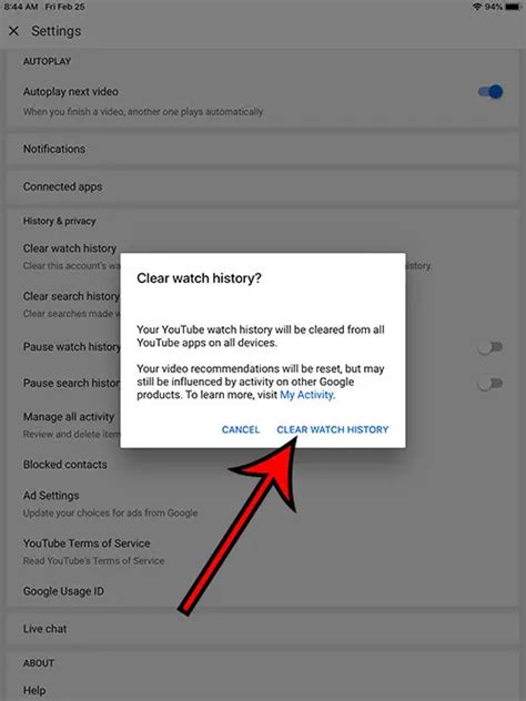 Почему важно очистить историю просмотров YouTube на iPad