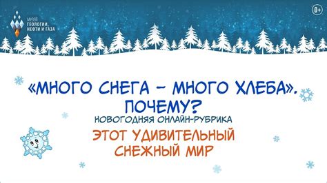 Почему много снега - много хлеба?