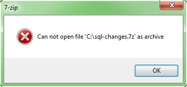 Почему не удается открыть zip-файл в 7zip?