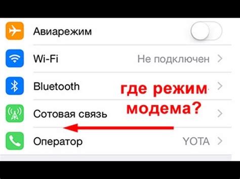 Почему отсутствует режим модема на iPhone: причины и решения