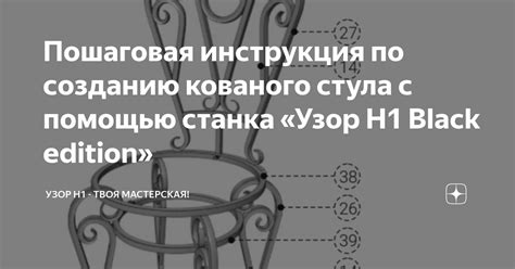 Пошаговая инструкция по созданию стула