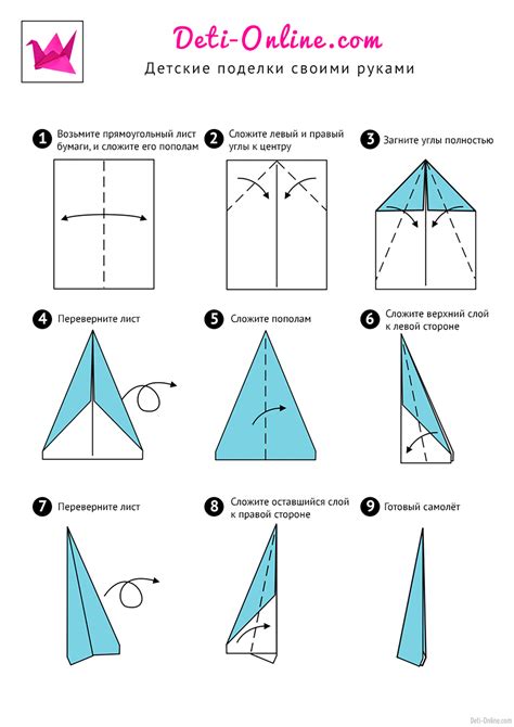 Пошаговая схема сборки самолетика