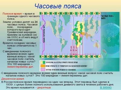 Поясное время: определение и понятие