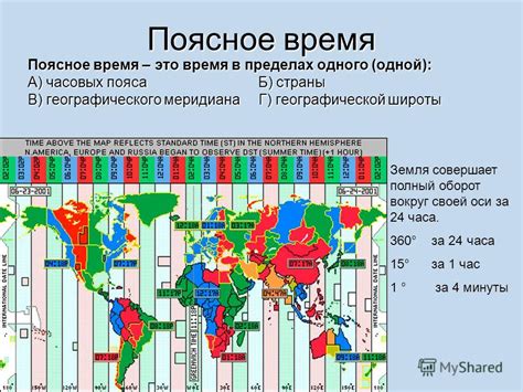 Поясное время география 8 класс