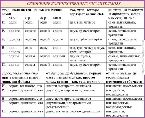 Правила написания числительных в русском языке