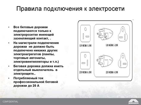 Правила подключения аппарата к электросети