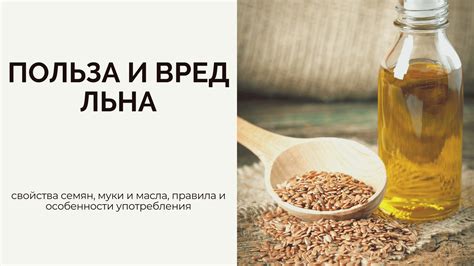 Правила употребления семян льна