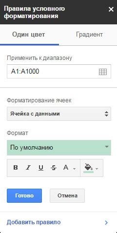 Правила форматирования идентификатора для Google