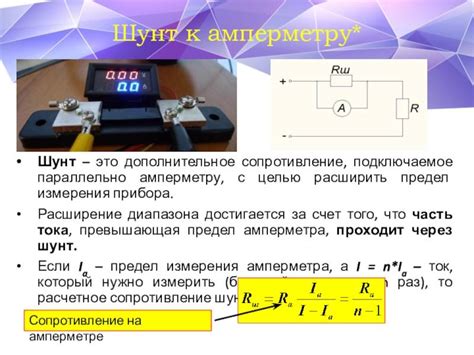 Правильная установка предела измерения амперного тока