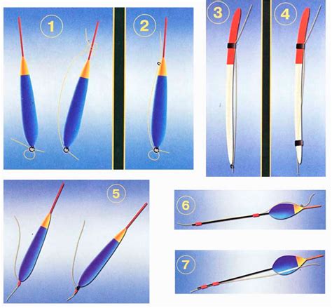 Правильное закрепление поплавка на леске