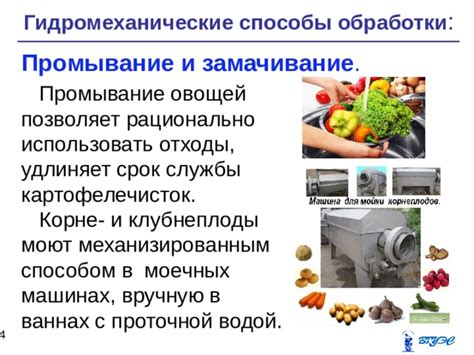 Предварительное промывание и замачивание