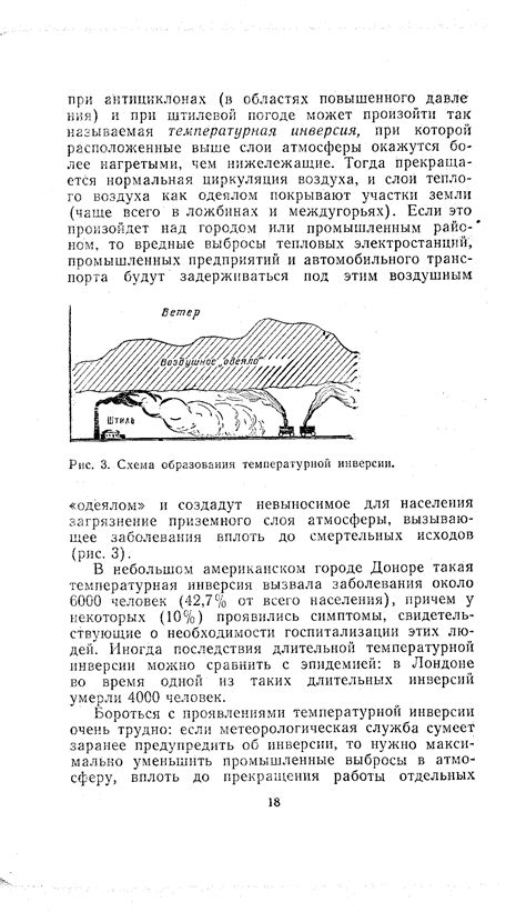 Предотвращение образования инверсии тепла