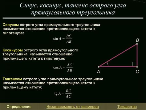 Преимущества вычисления тангенса угла