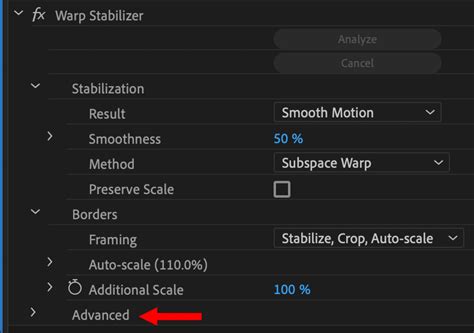 Преимущества использования Warp Stabilizer