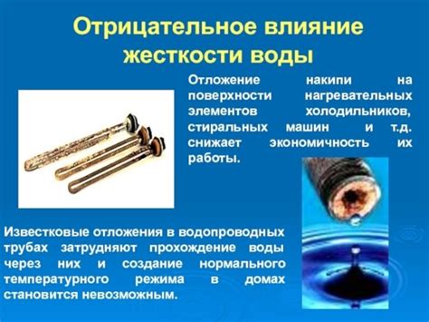 Преобразование воды: отрицательное значение