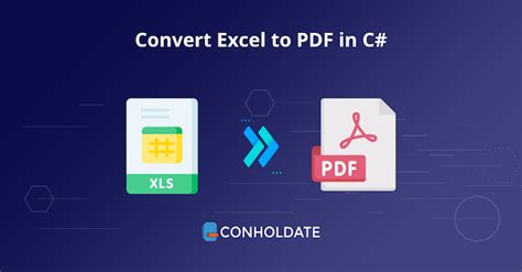 Преобразование листов Excel в PDF и их объединение