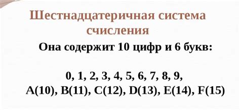 Преобразование чисел в шестнадцатеричную систему с помощью hex