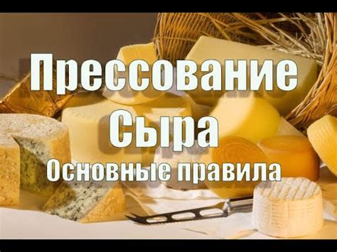 Прессование основной массы сыра