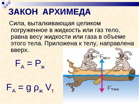 Применение жидкости Архимеда в научных исследованиях