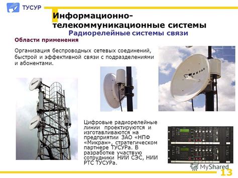 Применение и перспективы: области применения усилителя связи