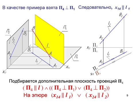 Применение начертательной геометрии в решении задач