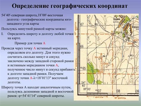 Применение определенных координат на карте