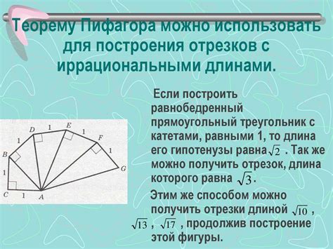 Применение теоремы Пифагора в геометрии