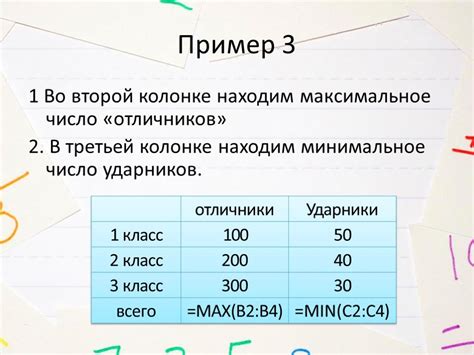 Применение формул для расчетов