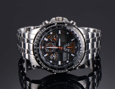 Применение хронографа на часах Citizen eco drive WR 200