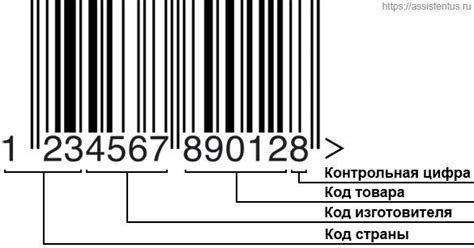 Применение штрих-кода по номеру статьи