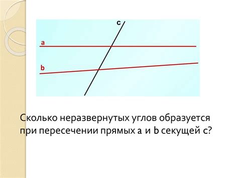 Примеры, иллюстрирующие пересечение параллельных прямых