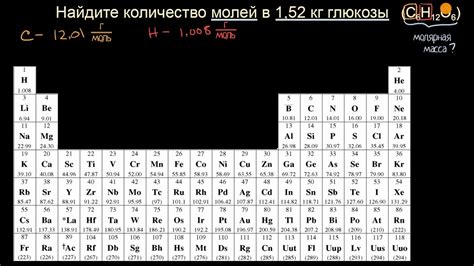 Примеры вычисления молярной массы с помощью таблицы Менделеева