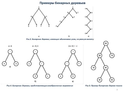 Примеры использования бинарного дерева в реальных задачах