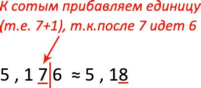 Примеры использования десятичной запятой в формулах округления