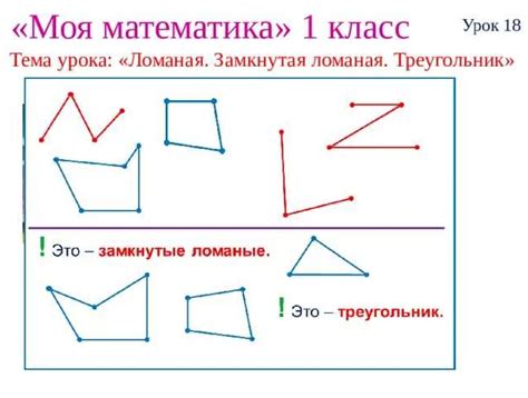 Примеры использования ломаных фигур