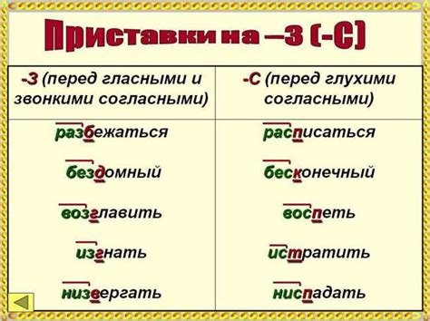 Примеры использования приставки "з"