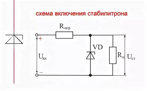 Примеры использования стабилитрона в различных устройствах