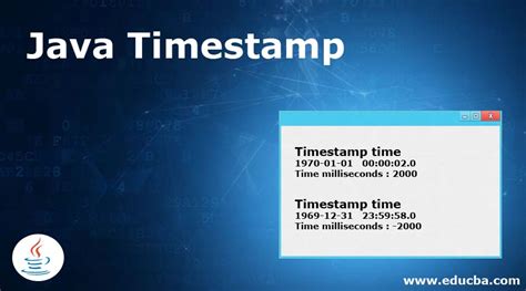 Примеры использования Java timestamp