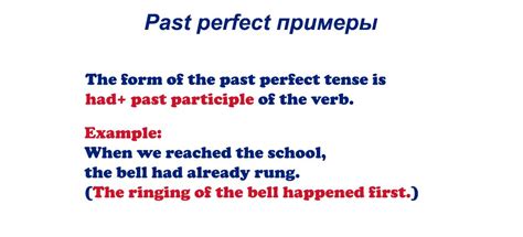 Примеры использования Past Perfect и Past Perfect Continuous