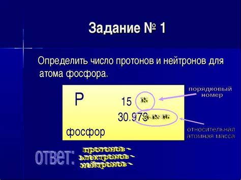 Примеры поиска числа протонов и нейтронов