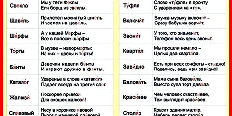 Примеры слов с ударением на последний слог