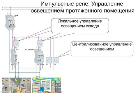 Пример использования реле для управления освещением