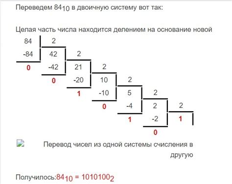 Пример 1: Конвертация числа 10 в двоичную систему