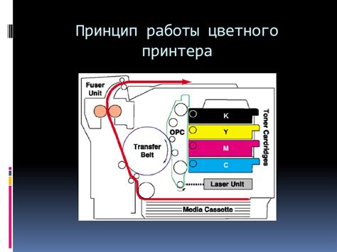 Принципы работы цветного принтера