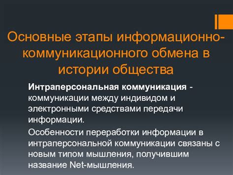 Принцип коммуникации и информационного обмена