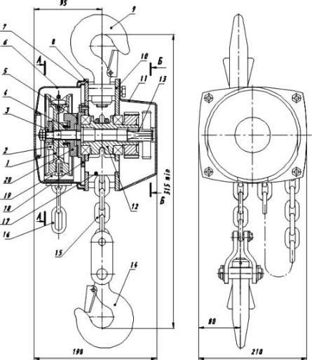 Принцип работы талей цепных ручных на опускание
