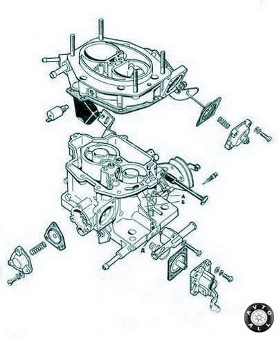 Принцип работы ускорительного насоса карбюратора Sollex