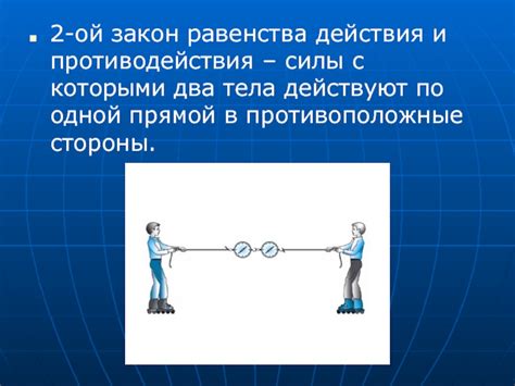 Принцип равенства силы действия и силы противодействия