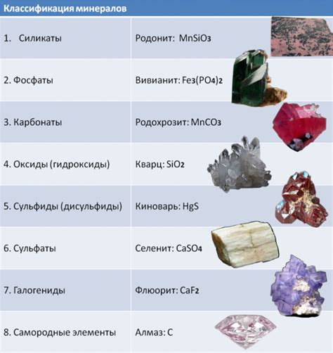 Причина 1: Естественные минералы и вещества