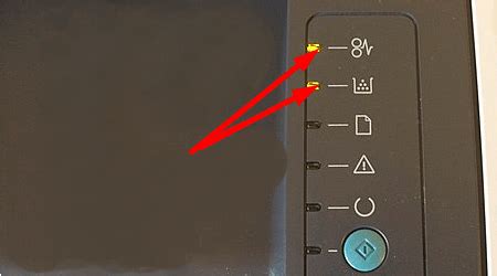 Причины горения оранжевой и зеленой лампочки на принтере Canon